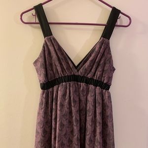 Johnny Martin purple and black dress
